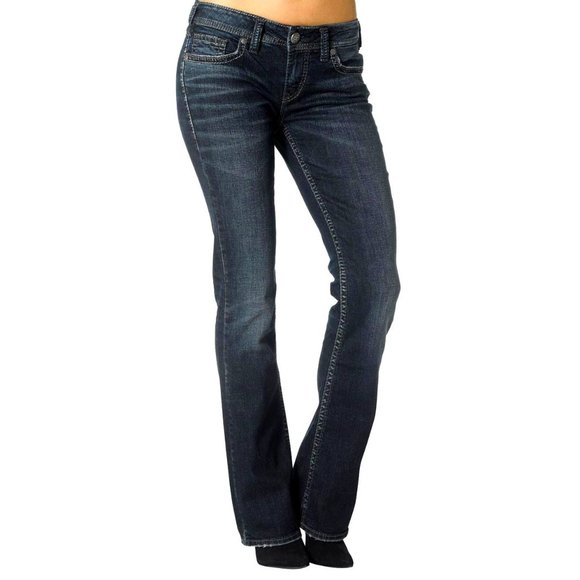 Silver Jeans - AIKO BOOTCUT Low-Rise Denim Jeans - SMD414 - (31X31) - Picture 1 of 15